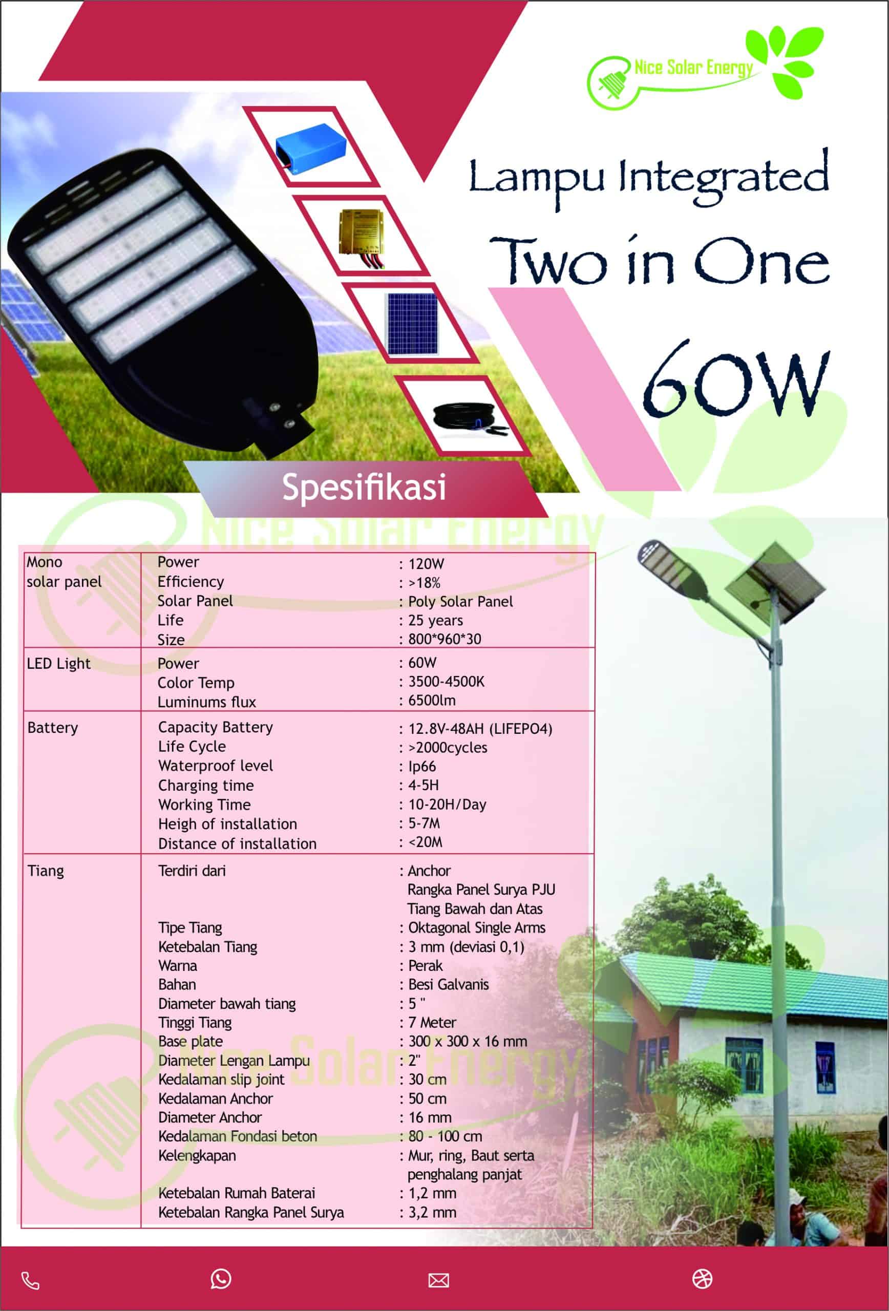 Lampu Integrated Two in One 60W