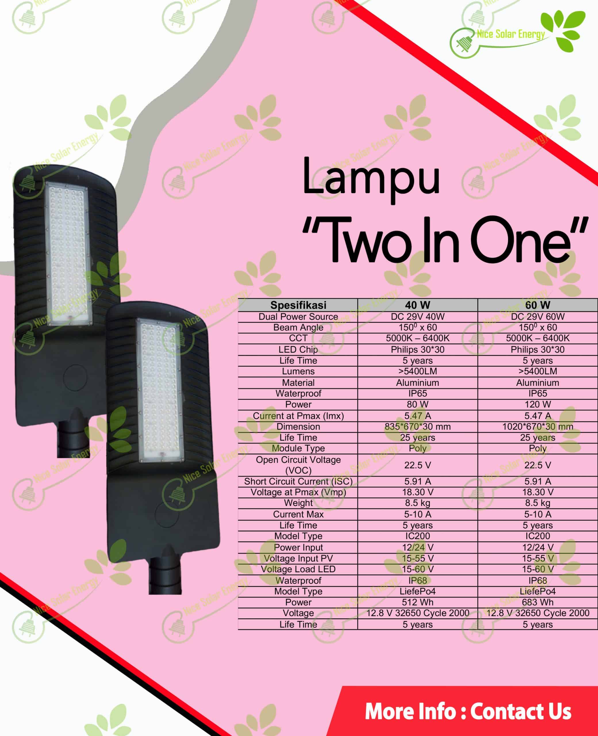 Lampu Two in one